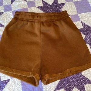Brown sweatshorts